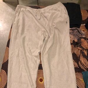 Light gray polo jogger sweatpants